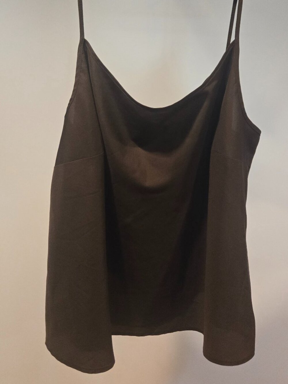 Silky Brown Cami Tank Top Womens Size 2X